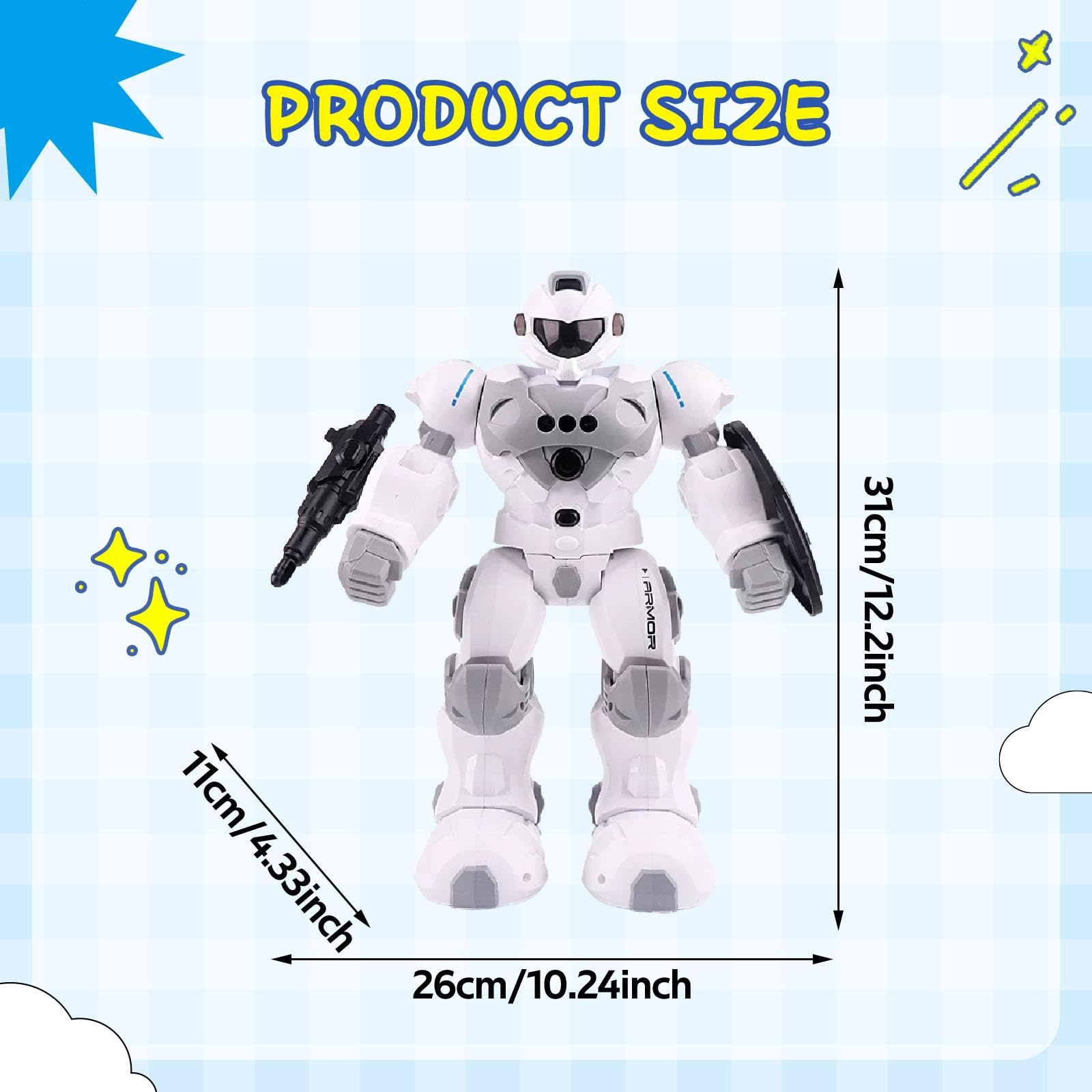 Robots para Niños: Juguete Inteligente con Sensores, Que Baila Y, Divertido Y Eléctrico con Control Remoto.