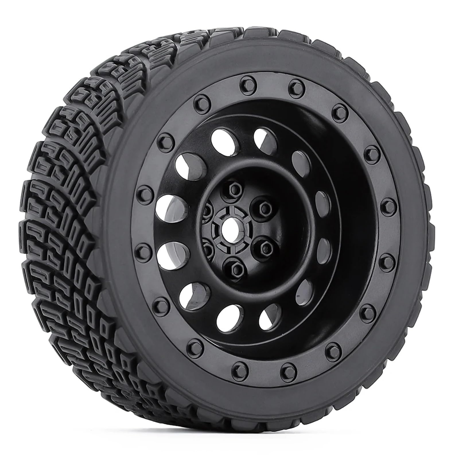RC Roue Pneus pour Rolly pour HPI WR8 pour HSP 94177 pour WLtoys 1/10 144001 1/14 4 Pièces 12mm Hex 67mm Pneus en Caoutchouc Jante Voiture RC Modifié Remplacer
