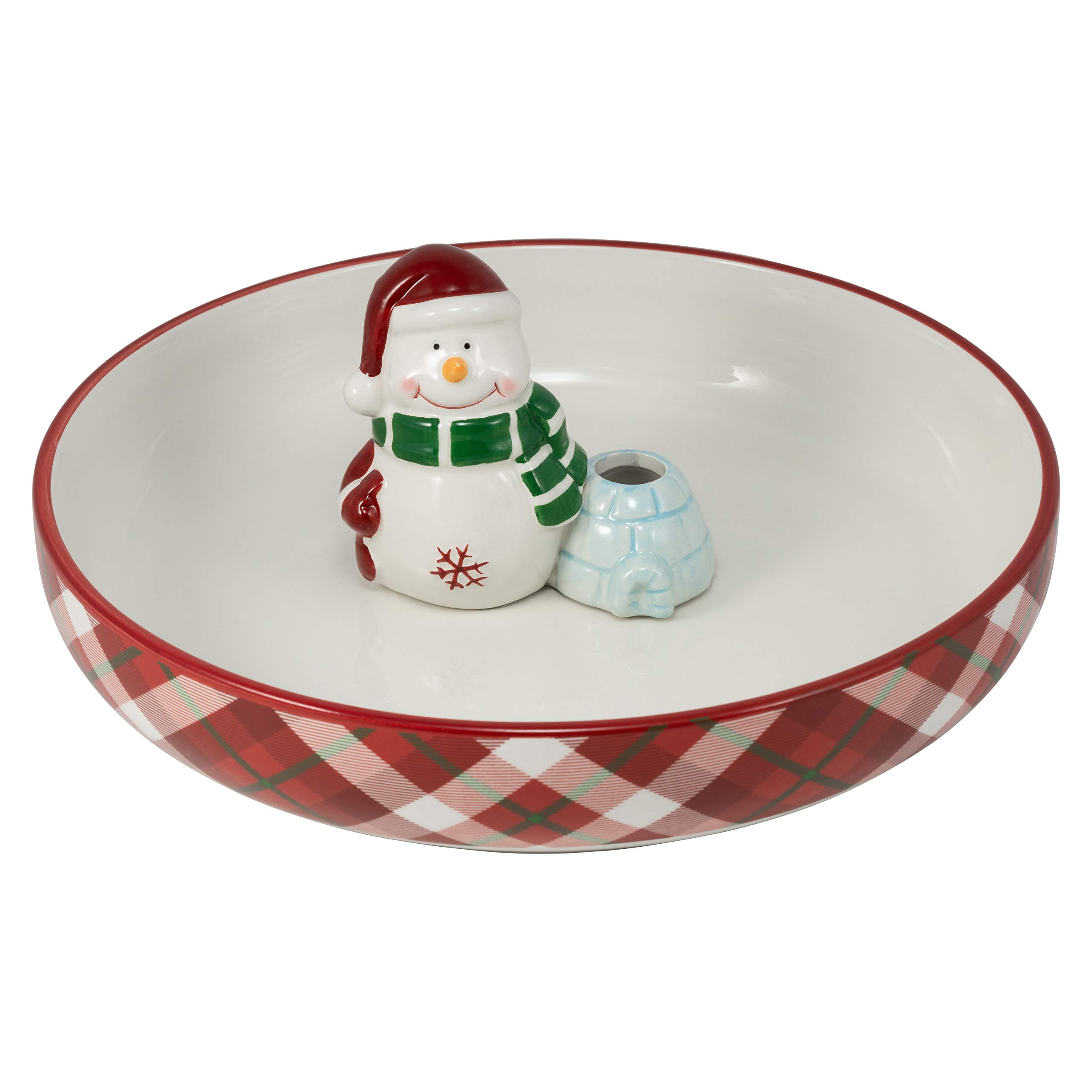 10 Strawberry Street Snowman Appetizer Tray