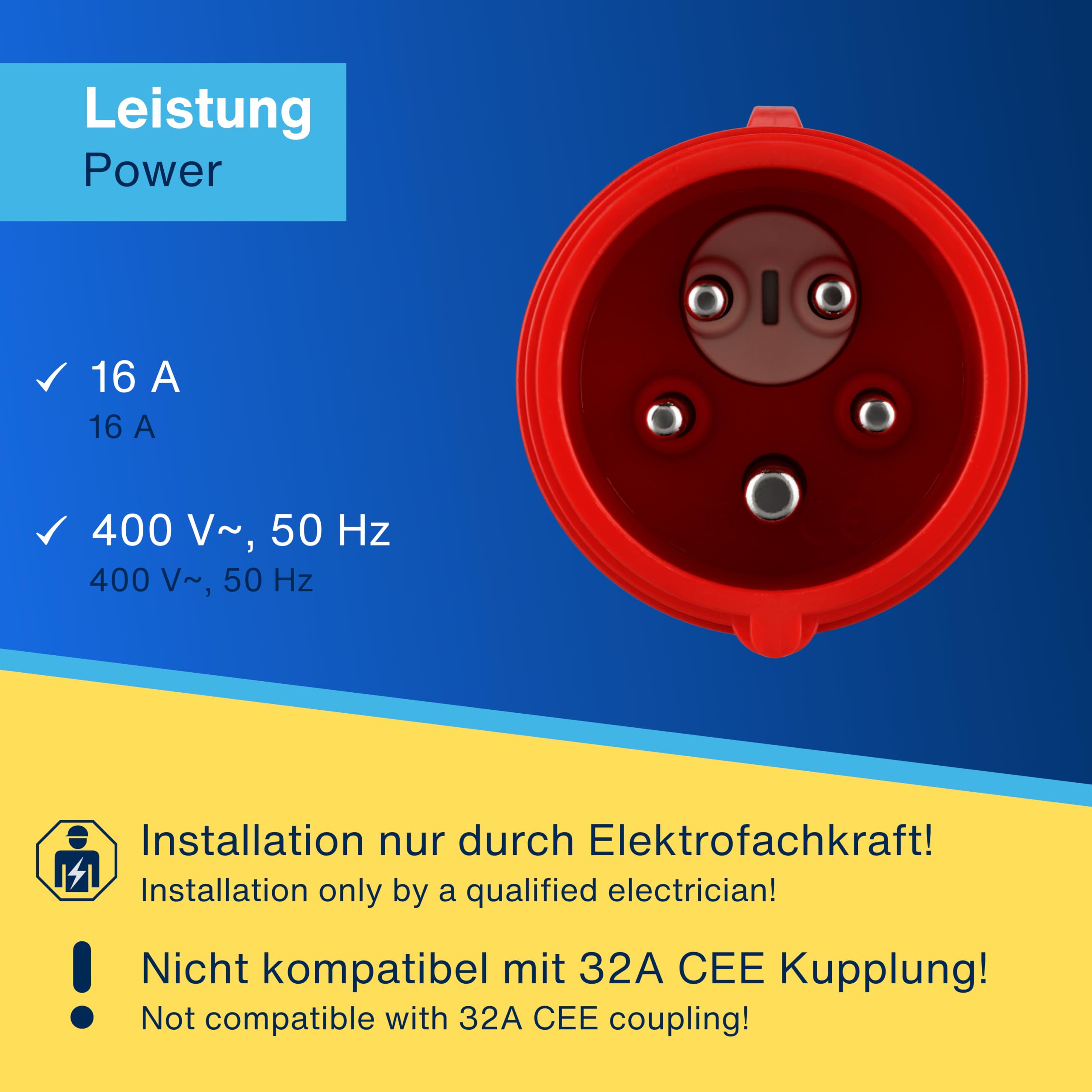 REV Ritter 0512522555, Invertitore di fase CEE 16 A 380 V