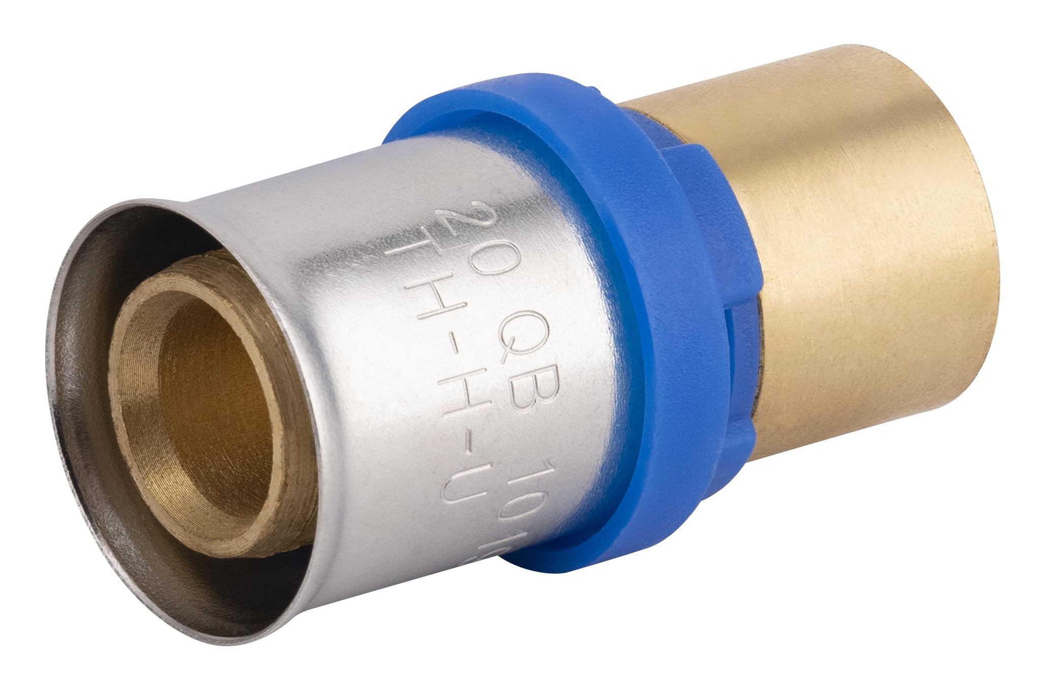 Raccord jonction Multicouche à Sertir Multi profils TH-​H-​U diamètre Ø20 mm/​cuivre à souder Ø16 mm - Pour réseau d'eau potable et chauffage NOYON & THIEBAULT