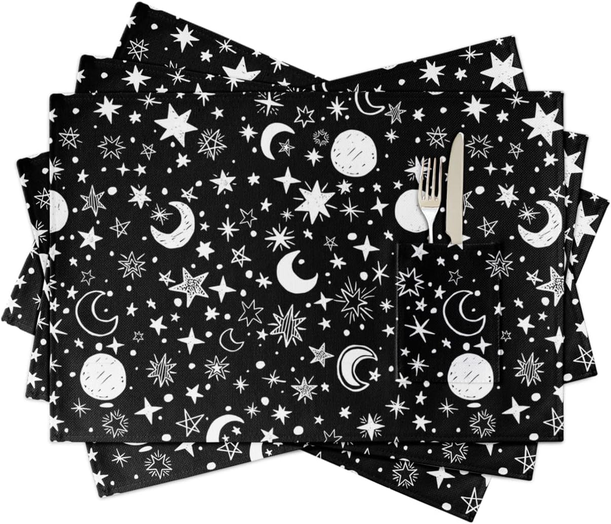 Farmhouse Placemats Set of 4 Heatproof Washable Tablemats