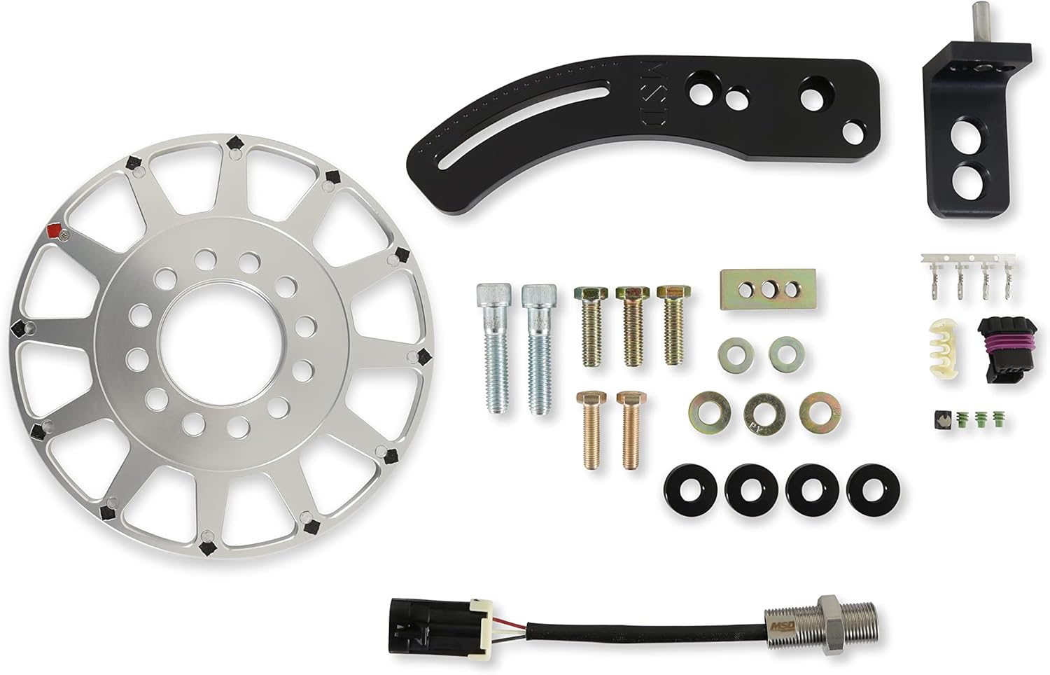 Holley EFI 556-170 EFI Crank Reluctor Kit - 8 Inch Wheel - BBC Hall Effect