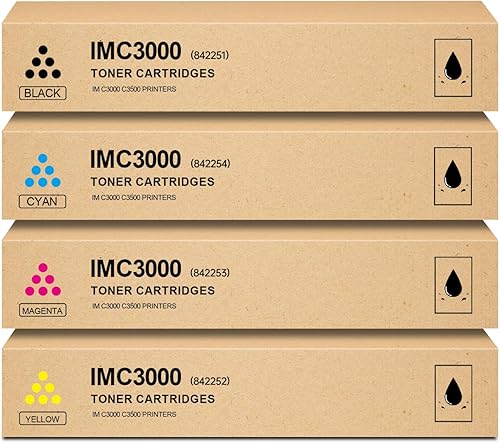 IMC3000 IMC3500 Cartucho de tóner remanufacturado para Ricoh 842251 842252 842253 842254 Toner para impresoras Ricoh Savin Lanier IM C3000 IM C3500,