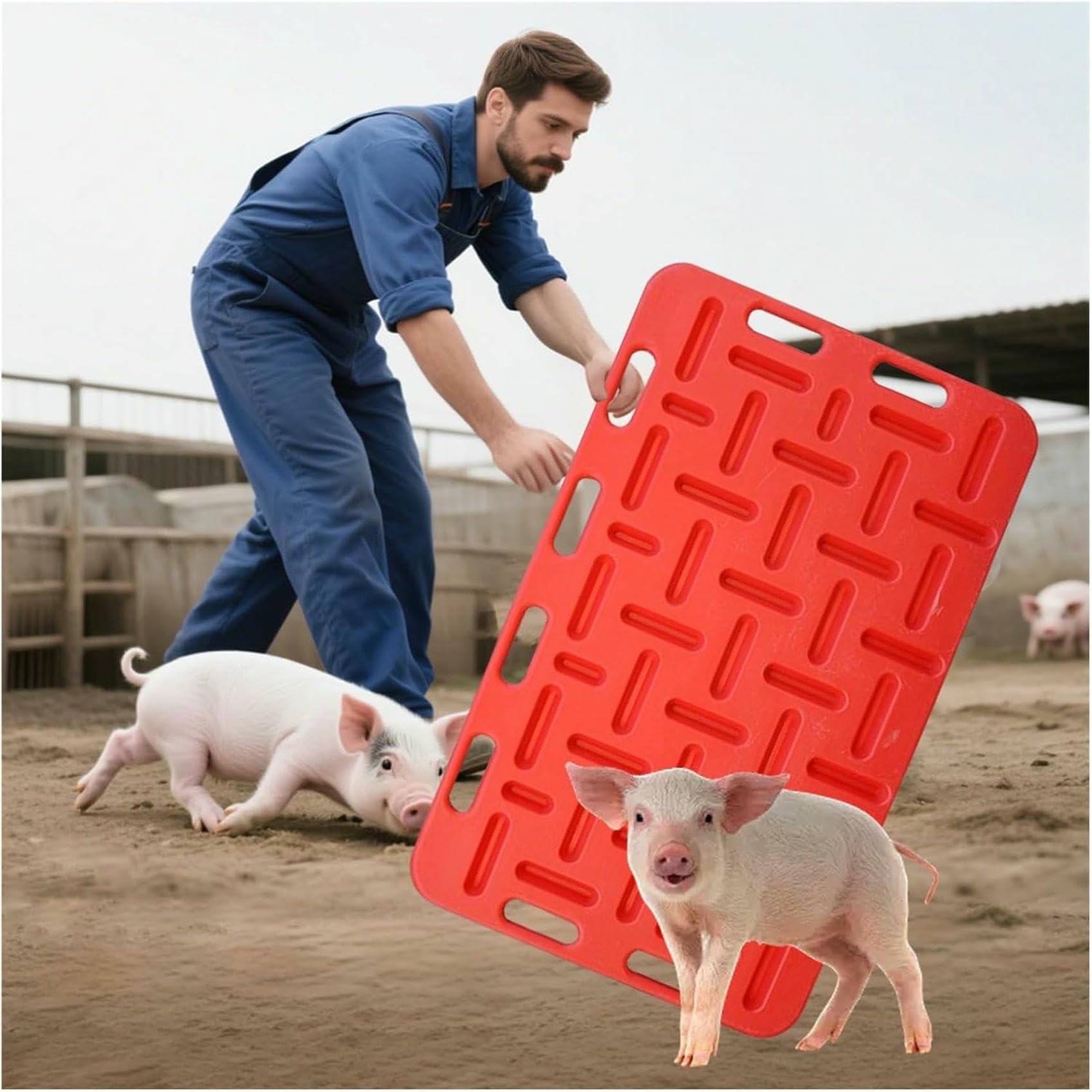 Panneau de tri pour porcs et bétail léger à usage horizontal et vertical