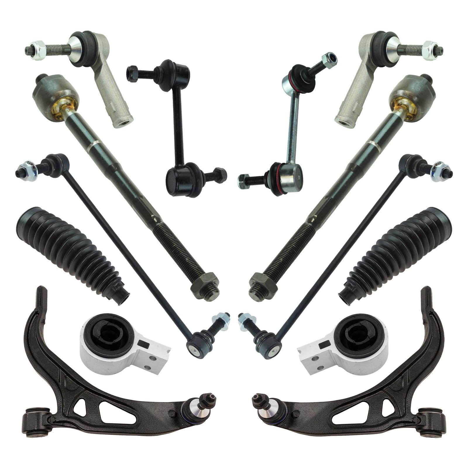 TRQ Front and Rear Steering & Suspension Kit