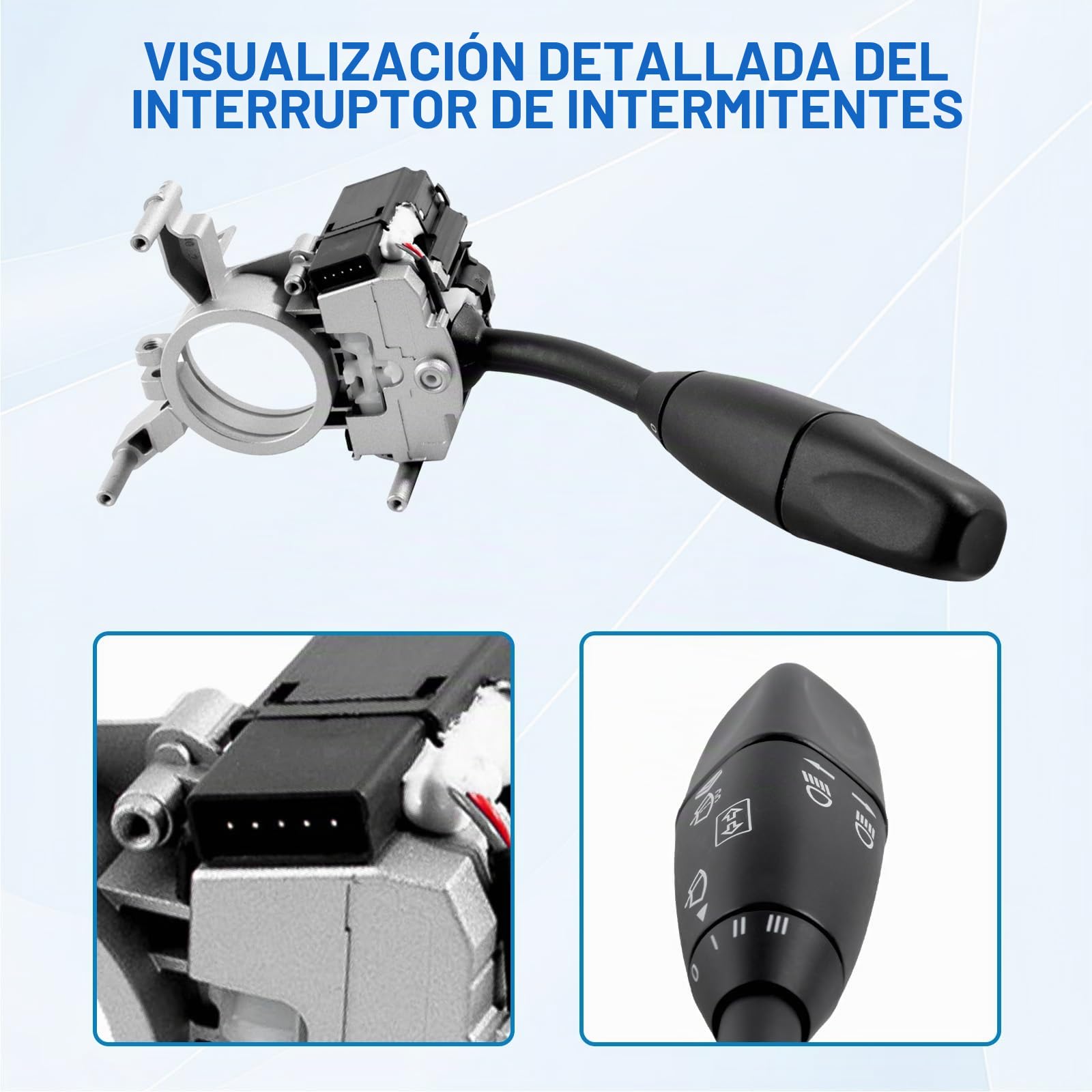 0005452310 Interruptor de dirección intermitente compatible con Mercedes Benz Clase C W203 S203 CL203 CLK C209 A209 2000 – 2010, repuesto para A0005452310 251739 107160