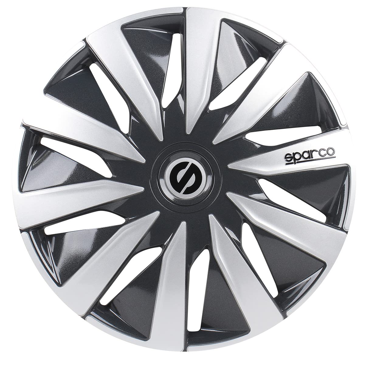 Sparco Wheel Covers Lazio - 14-inch - Grey/Silver - Set of 4 pieces