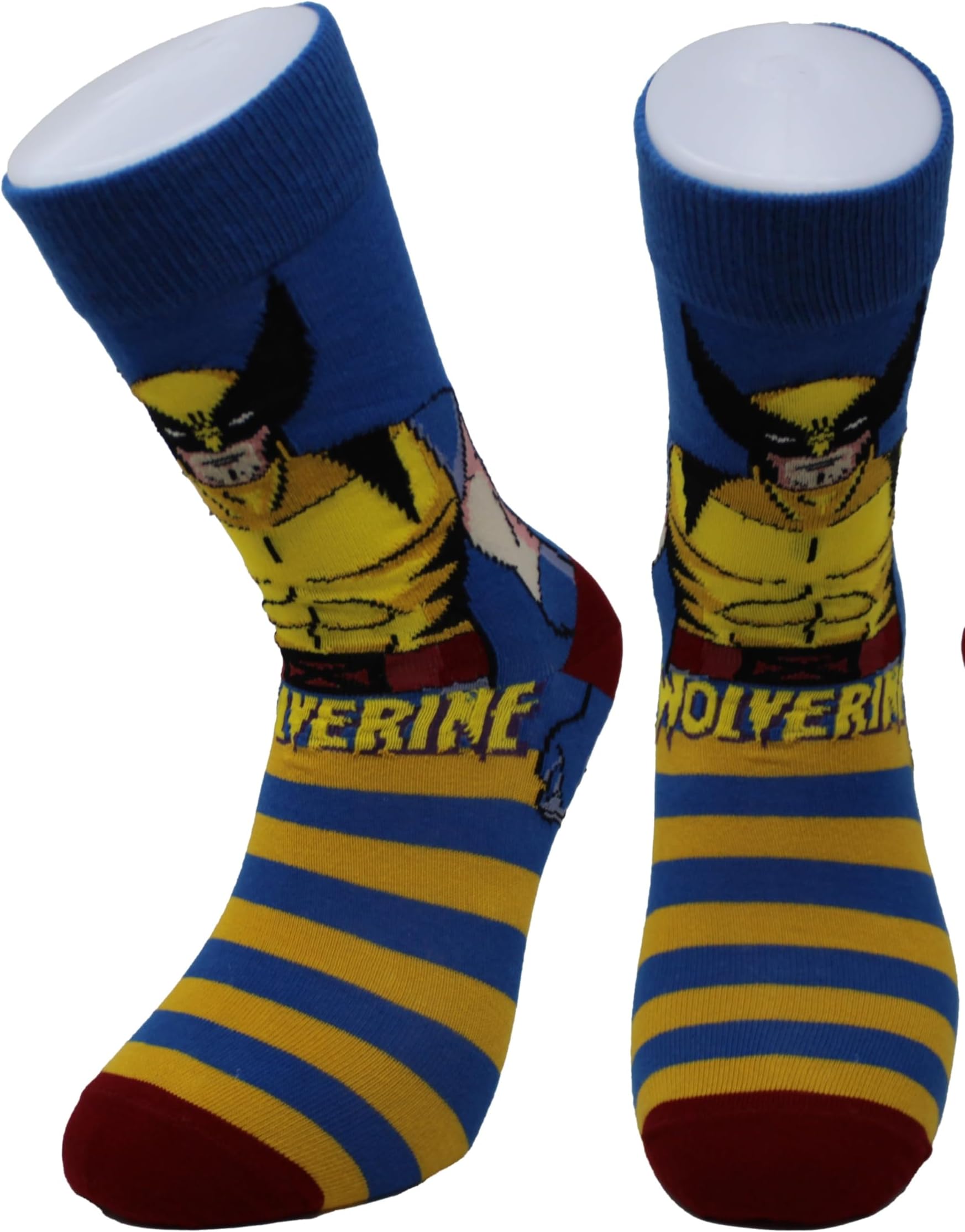 Wolverine X-Men Mens Calf Socks Size 6-11