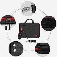 Vista 6 de Funda para laptop de 15.6 pulgadas con protección de grado militar con bolsa de cinturón desmontable, compatible con todos los modelos de MacBook