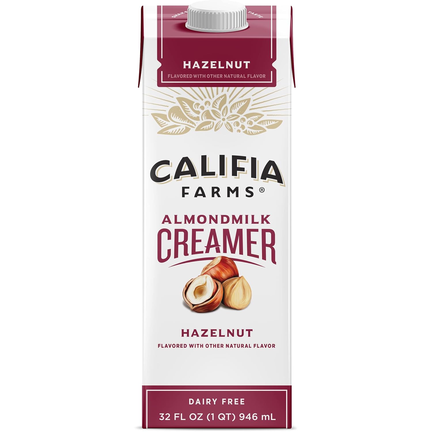 Califia Farms Hazelnut Almond Milk Coffee Creamer, 32 Oz
