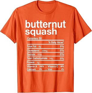 Butternut Squash Nutrition Facts Funny Thanksgiving T-Shirt