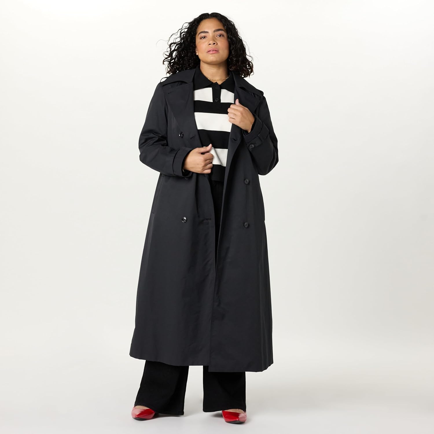 The Drop womens Emilia Elongated Trench - Image 7