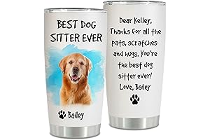 Personalized Dog Sitter Gifts for Women: Best Dog Sitter Ever Travel Mug
