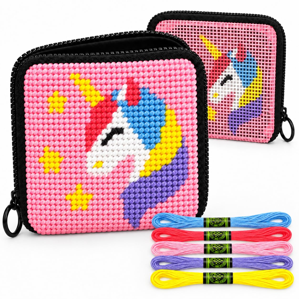Kids Needlepoint Kit - Cat Wallet Cross Stitch -7 Kids Needlepoint Kit - Cat Wallet Cross Stitch -7