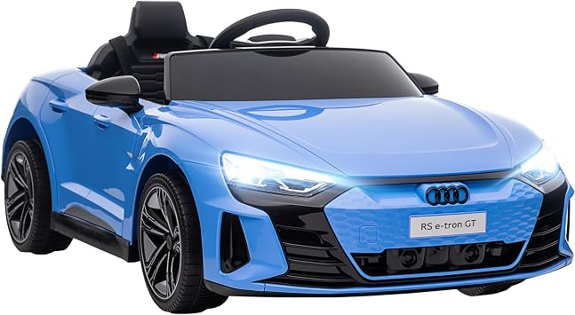 Aosom Licensed Audi RS e-tron GT 12V Ride On Car Truck for Kids, Electric Car Ride On Vehicle w/Parent Remote Control, Music, Lights, for Toddlers, Blue