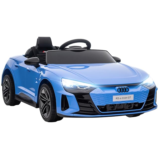 HOMCOM Coche Eléctrico para Niños de +3 Años Audi RS e-Tron GT 12V Azul