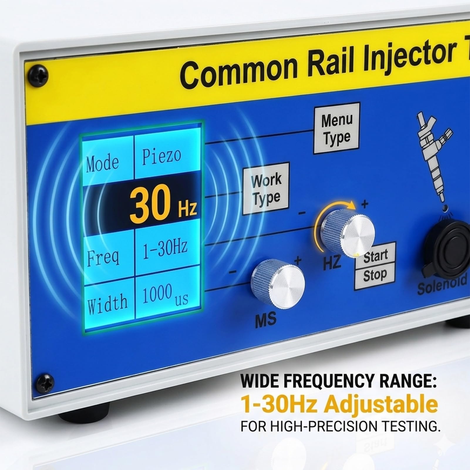 Testatore di iniettori Diesel Professionale,Tester Common Rail per diagnosi precisa/Strumento di calibrazione iniettori per Motori Pesanti,Ricerca guasti,7kg(CIT800)