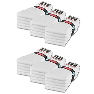 sockenkauf24 10 | 20 | 30 Paar Sportsocken Tennissocken Arbeitssocken Herren & Damen Socken Baumwolle (43-46, 10 Paar | Schwarz)