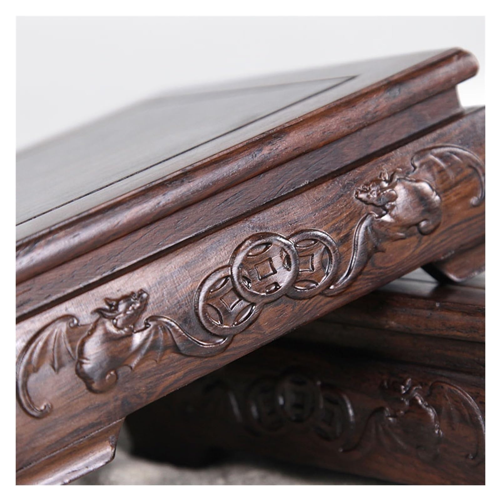 Statua Di Guanyin In Occhio Di Tigre Con Piedistallo In Legno - Statue Di Buddha E Divinità - Foto 12