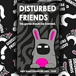 Disturbed Friends Jeu de fête – Jeu de cartes pour adultes hilarants pour savoir comment bien vous connaissez votre Friends | Jeu amusant de brise-glace pour les fêtes, Prégames & Soirées de jeu avec Friends & Idées-cadeaux amusantes