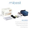 Pulse Oximeter Fingertip, Blood Oxygen Saturation Monitor (SpO2) with Rate Measurements and Waveform Graph, Portable Digital Reading OLED Display, Batteries Lanyard and Carry Case Included gallery image