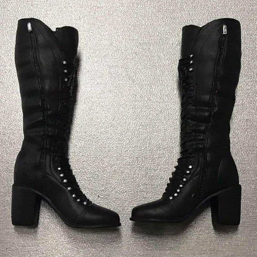 CALANDIS® 1/6 Lace Up Mid-Calf Knee High Boots Shoes for 12 Female