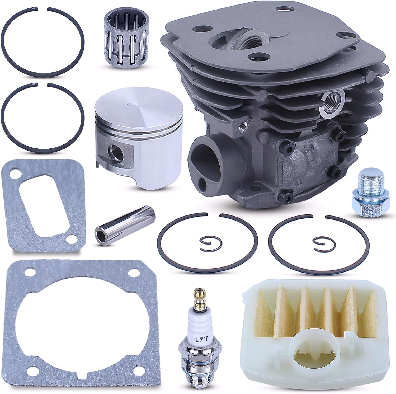 For Husqvarna 353 351 350 346XP For Chainsaw part, 45mm Cylinder Kit, 537253002, 537253102