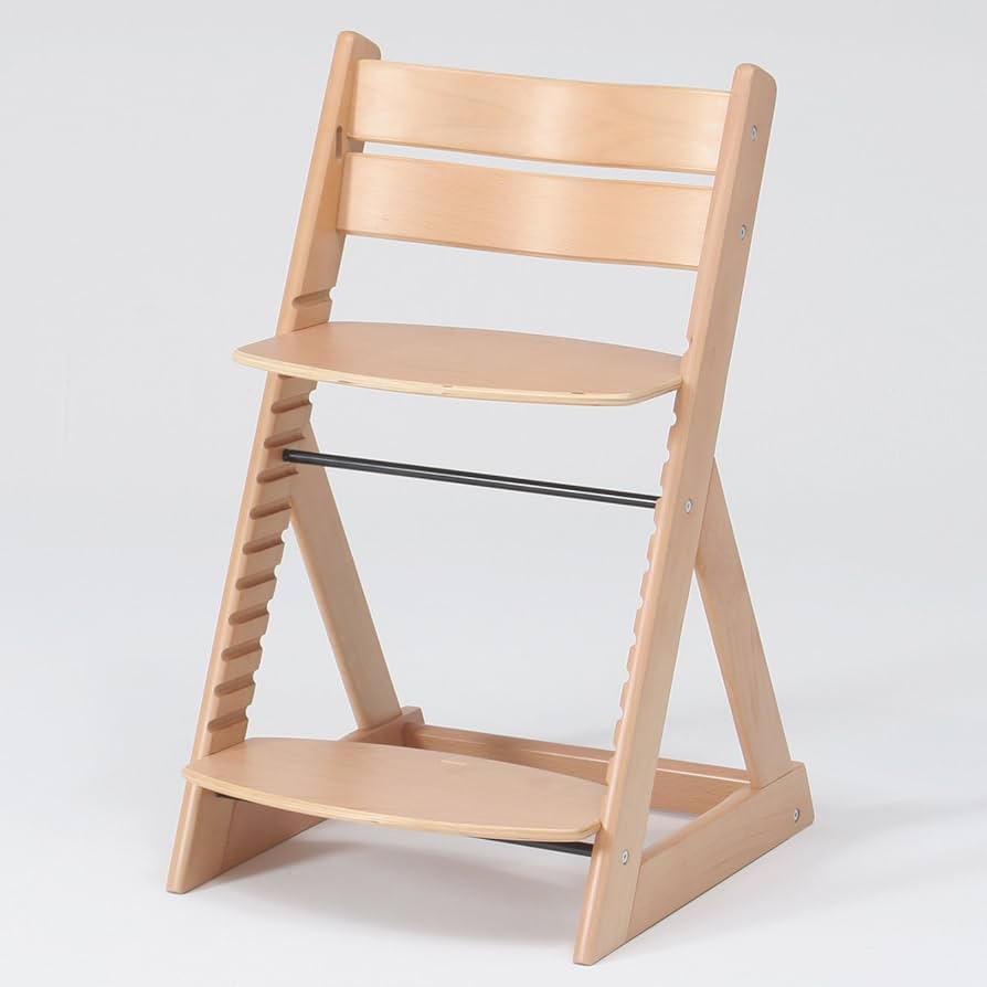 Amazon.co.jp: 不二貿易 ベビーチェア ナチュラル ベルト 木製 83236