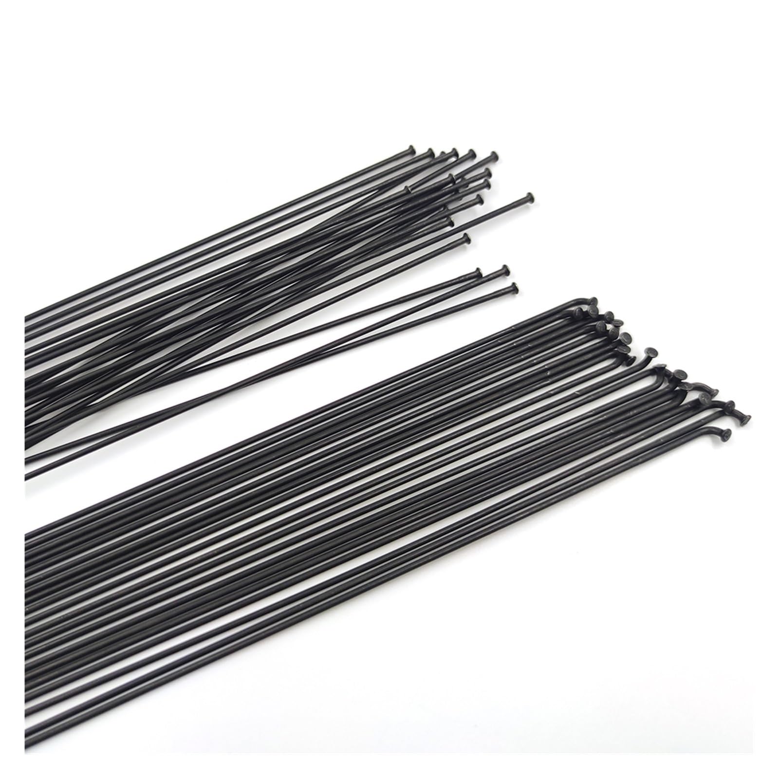 Rayons de vélo straight pull anti-casse en acier inoxydable noir 14G - 5