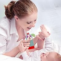 Vista 4 de Sonajeros de calcetines para bebés de 0 a 24 meses de animales para bebés de 0 a 24 meses