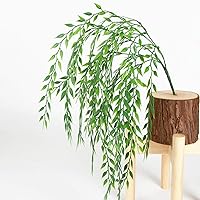 Vista 4 de PASYOU Sauce artificial, plantas de plástico, hojas verdes, hiedra falsa para colgar, para el hogar, interior, exterior, jardín, puerta, pared