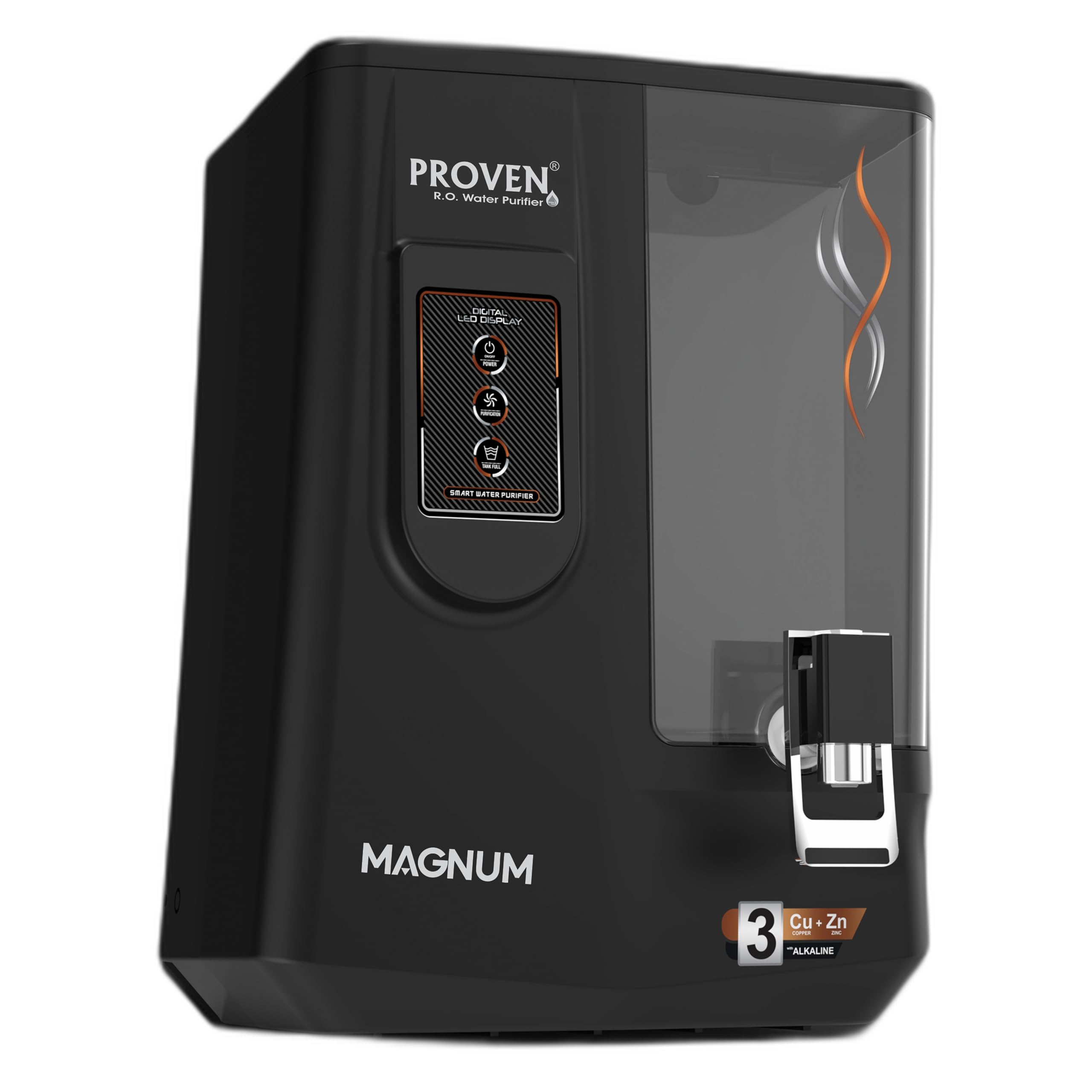 Proven Magnum Premium Water Purifier | Water Filter For Home Drinking | RO+UV+UF+TDS Adjuster | Copper Zinc Alkaline 3x Filtration Tech with smart LED Display | ISI Mark | Made In India (B0DCT1PKSQ) Amazon Price History, Amazon Price Tracker