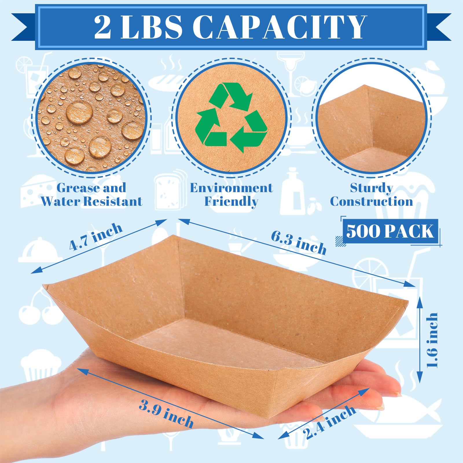 Potchen 1000 Pcs Oktoberfest Paper Food Trays, Disposable Brown 2 lb Food Boats and Oktoberfest Checkered Wax Paper Deli Liner Paper Holds Nacho Taco Hot Dog for Oktoberfest Carnivals