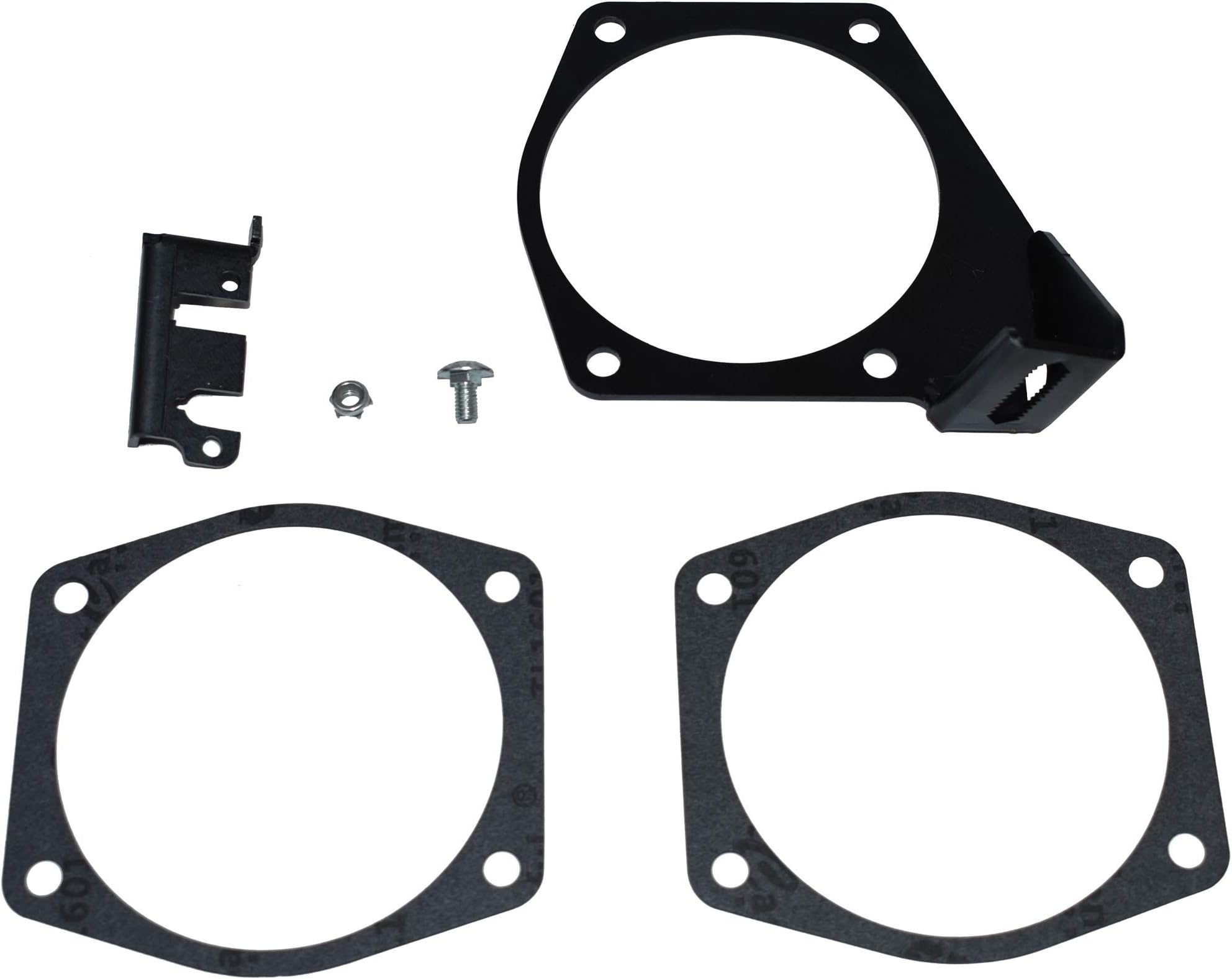 A-Team Performance 4-Bolt Throttle Cable Bracket Compatible with Intakes 92MM 102MM LS LSX LS1 LS2 LS3 LS6 LS7 Black