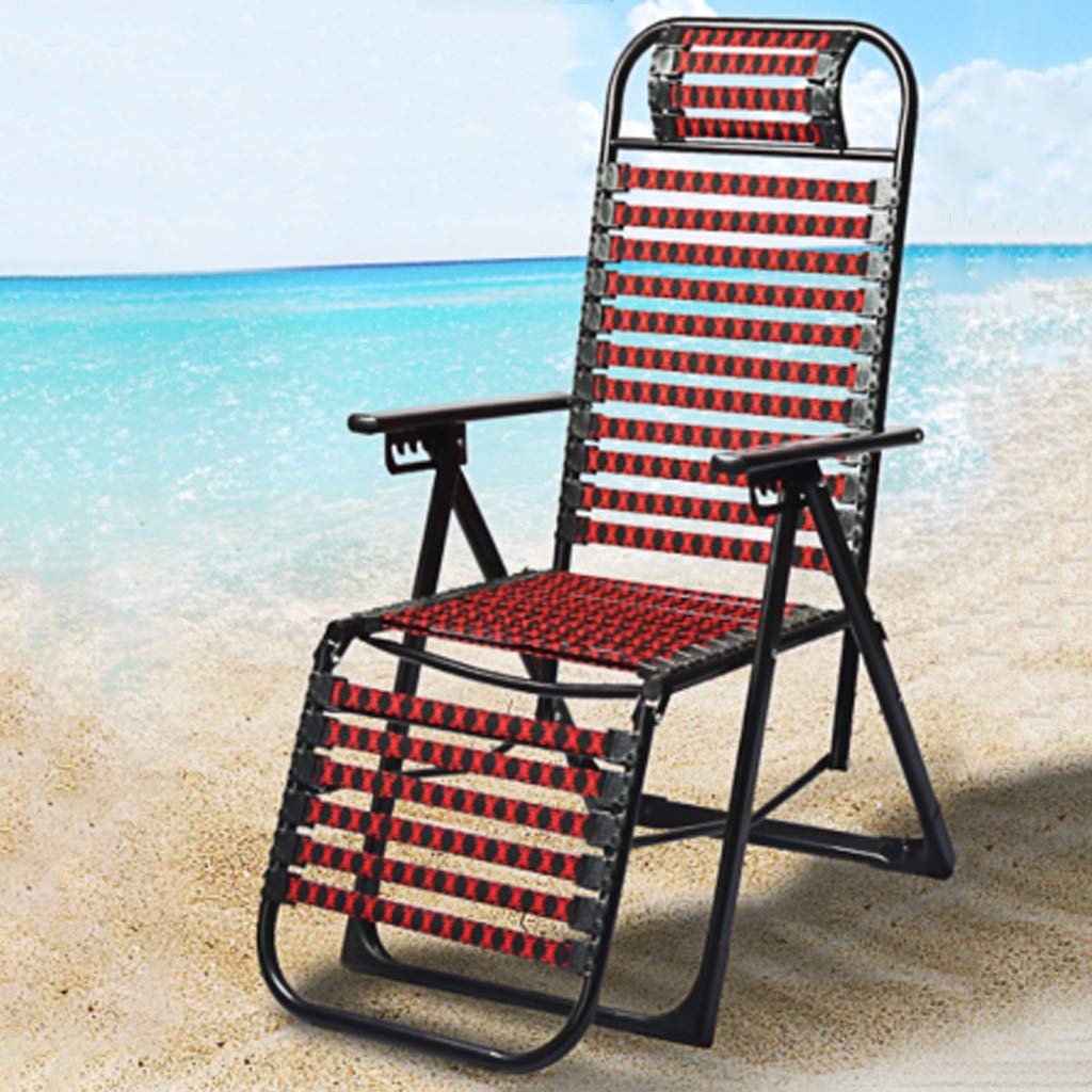 Reclinabile Pieghevole Balcone per Il Tempo Libero per la casa reclinabile, Sedia da Spiaggia all'aperto Portatile Multifunzionale