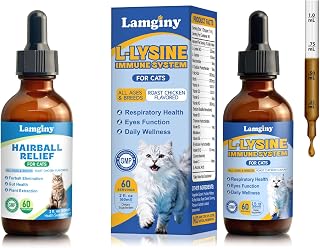 Hairball Relief for Cats & Lysine Drops for Cats