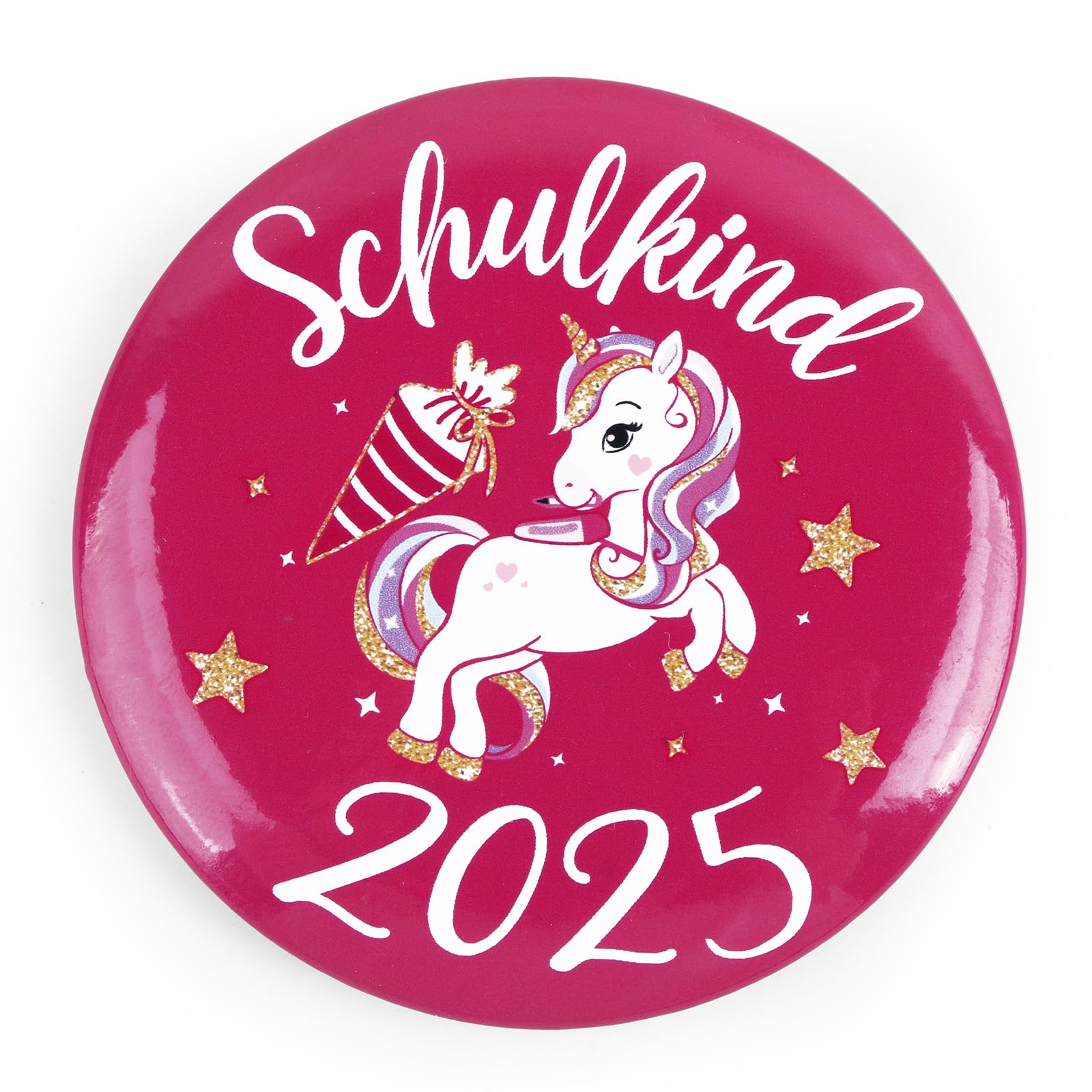 Einhorn Ansteckbutton Für Kindergartenkinder - Süßes Geschenk Zur Einschulung 2025