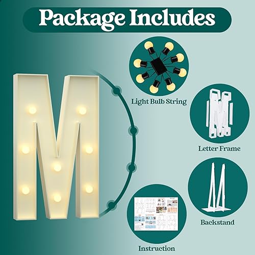 Miniatura 353 de Números iluminados grandes de 4 pies, números de marquesina 2 para decoraciones de cumpleaños de 21 para niños y niñas, números gigantes iluminados