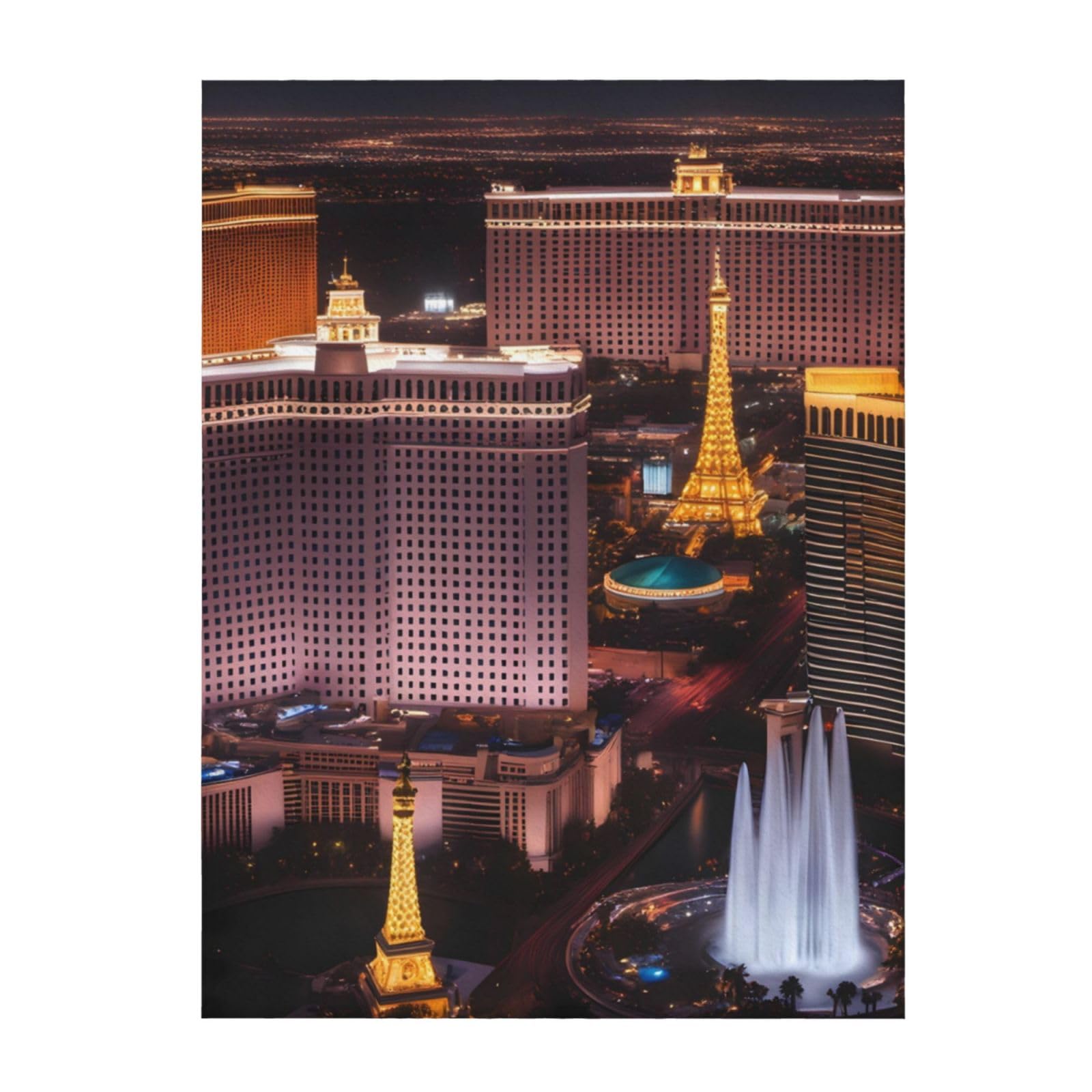 Couverture Las Vegas pour lit plaid léger contre le froid pour canapé de salon