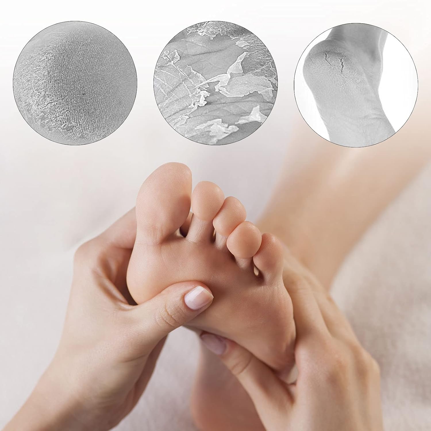 6 Pcs Foot Pumice Stone for Feet Hard Skin Pedicure Stone Scrubber Pedicure Exfoliator Tool for Feet Pedicure (Multi Color): Beauty