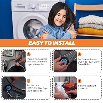 Amazon.co.jp: Beaquicy DC97-16782A ドライヤードラムローラー