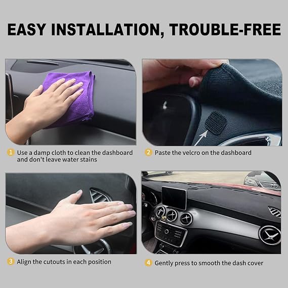 Dash Cover Custom Fit for 2004-2006 Lexus RX330,2007-2009 RX350, 2006-2008 RX400h,Dashboard Cover Mat Pad with Center Speaker Holes(Beige) | Beige Dashboard Cover Mat Pad with Center Speaker Holes