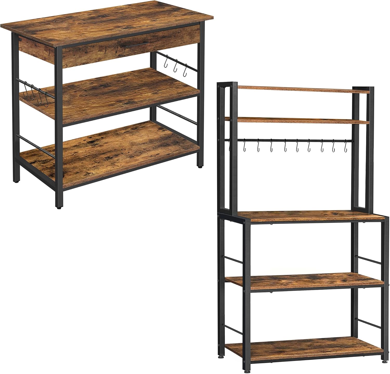 BEEWOOT Kitchen Island with Drawer, Coffee Bar, Kitchen