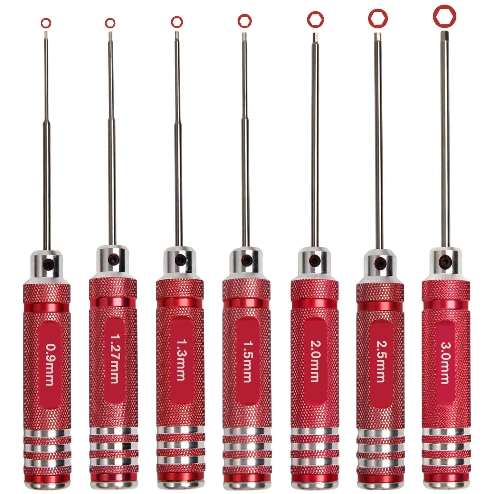 Kit de tournevis métrique pour modèles réduits hélicoptère et mécanique micro hexagone