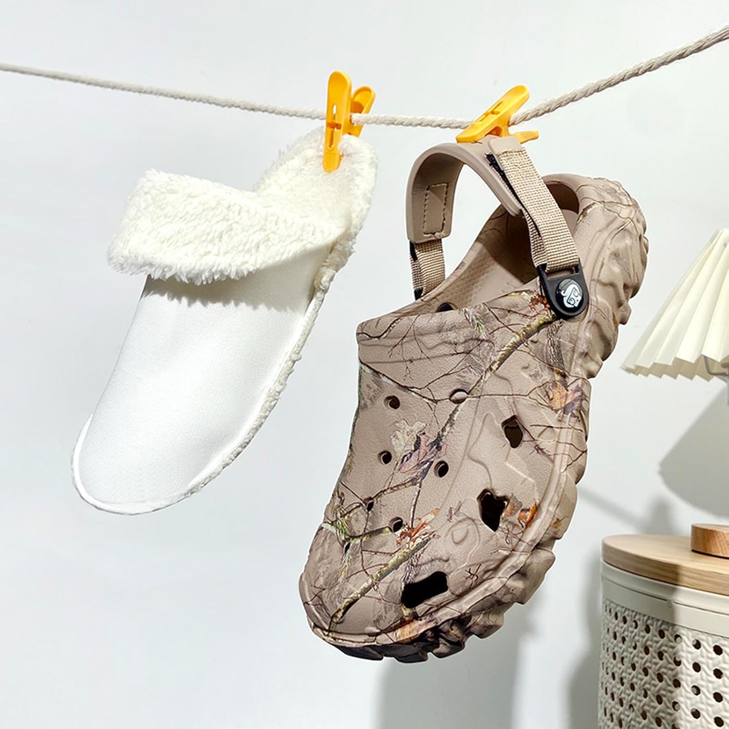 YUKTOPA Unisex Garden Clogs House Slippers Fur Lined Winter Breathable Walking Garden Shoes Warm Non-Slip Mule Footwear