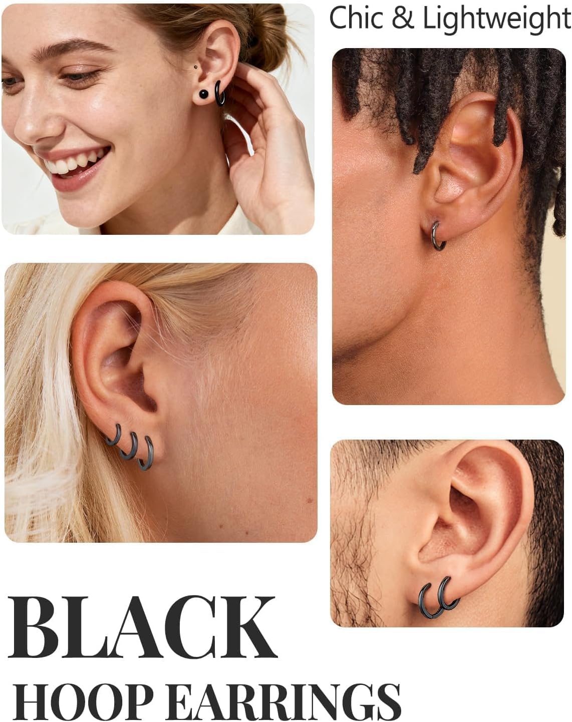 Silvora 925 Sterling Silver Small Hoop Earrings for Women Huggie Earrings Hypoallergenic Cartilage Earrings Tiny Hoops 6mm/8mm/10mm/12mm/14mm/16mm/18mm/20mm - Image 5