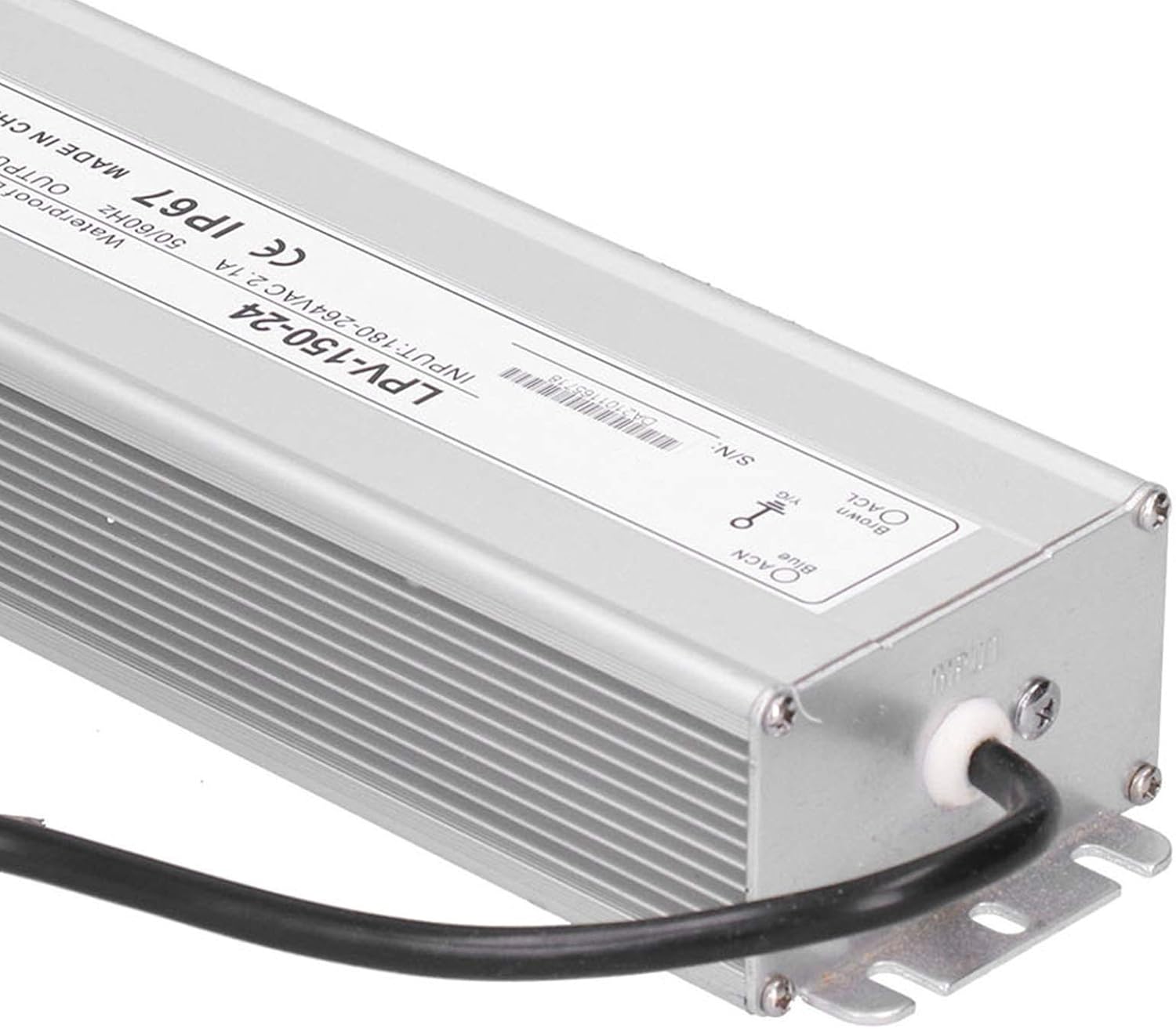 LPV-150-24 Waterproof Switch Power Supply Low Voltage Transformer Aluminum Alloy Transformer Driver LPV?150?24 DC24V