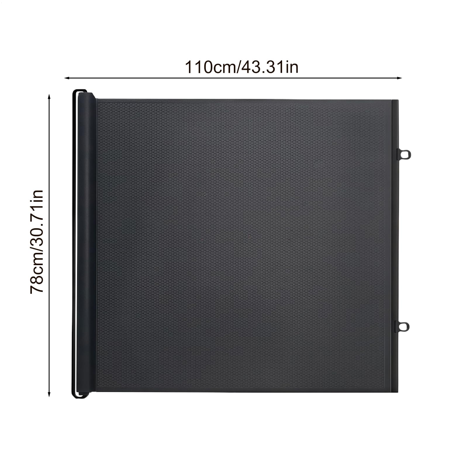 Puerta para Mascotas De Malla Deslizante 110/130cm Barrera De Seguridad para Perros Retráctil con Posicionadores Y Ganchos No Drilling para Niños, Gatos Y Perros, Adecuada Uso En Interiores