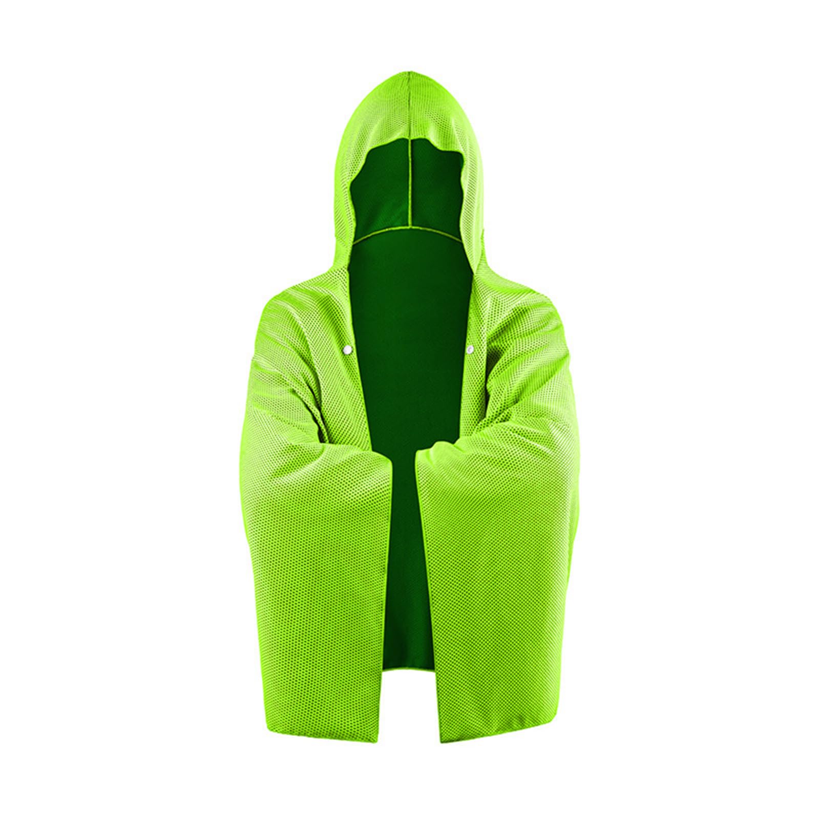 TWISAXC Stay Comfortable And Dry Lightweight Beach Towel Poncho Portable Quick Drying fiber Towels Sun Cape, Fluorescent green
